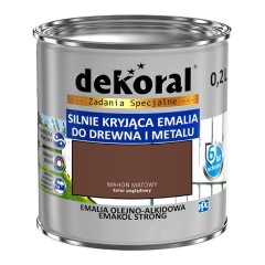 Emalia Dekoral Emakol Strong mahoń mat 0,2 l