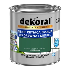 Emalia Dekoral Emakol Strong zielony soczysty mat 0,2 l