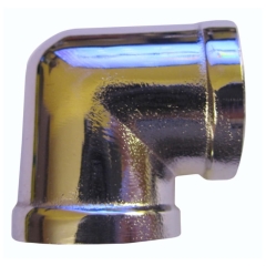 Kolano mufowe 1/2" chrom