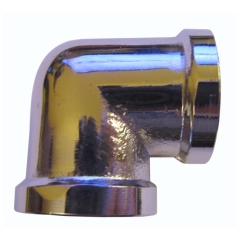 Kolano mufowe 3/4" chrom