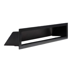 Kratka kominkowa NORDflam Aero 380 x 90 mm czarna