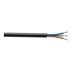 Kabel zasilający H05VVF 3 x 1,5 mm2 50 m czarny