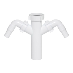 Króciec syfonu Ani-plast z wyjściami do pralki / zmywarki 40 mm