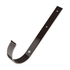 Hak rynnowy prosty Ocean 100 mm brązowy