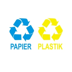 Naklejka PAPIER/ PLASTIK 15 x 15 cm