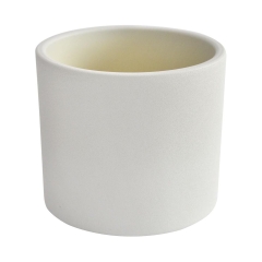 Osłonka ceramiczna 28 cm biała WALEC