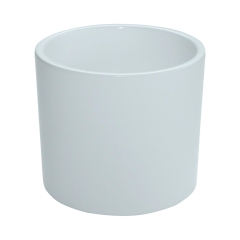 Osłonka ceramiczna 13 cm biała WALEC