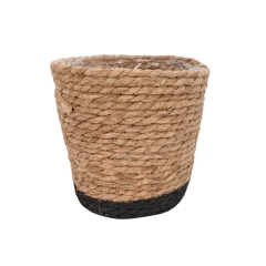 Osłona doniczki koszyk Moroccan śr.20cm naturalny czarny