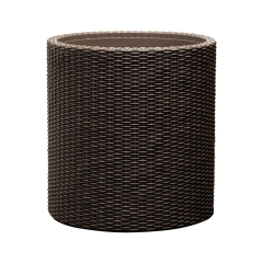 Doniczka plastikowa CYLINDER L 44 cm brązowa