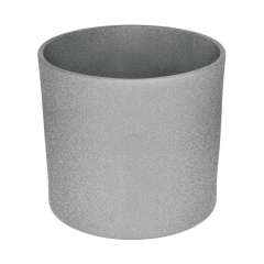 Osłonka ceramiczna 15 cm szara WALEC