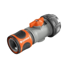 Szybkozłącze 19 mm (3/4") plastikowe z zaworem GARDENA