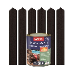Olej zewnętrzny TARASY-MEBLE szybkoschnący 0.75 l Dąb palony SYNTILOR