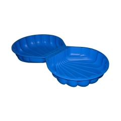 Piaskownica plastikowa z pokrywą 176 x 88 x 21 cm SMOBY MUSZELKA niebieska