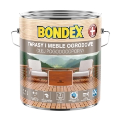 Olej do drewna POGODOODPORNY 2.5 l Tek BONDEX