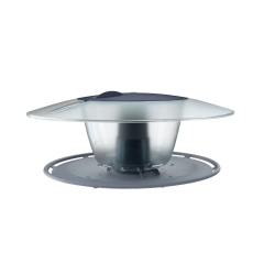 Karmnik plastikowy 29,4 x 25,8 x 12,2 cm okrągły szary BIRDYFEED IBFR PROSPERPLAST