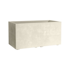 Skrzynka balkonowa 79 x 39 cm plastikowa perłowa MILENIUM