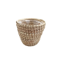 Osłona doniczki słomiana 14.5 cm KOSZ MOROCCAN naturalny