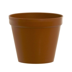 Doniczka plastikowa 22 cm brązowa GLINKA DGA22 R624