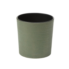 Doniczka plastikowa 19 cm zielona MALWA