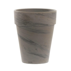 Doniczka gliniana 26 cm szara BASALT XL