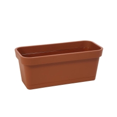 Skrzynka balkonowa 40 x 17 cm ceglasta LOBELIA
