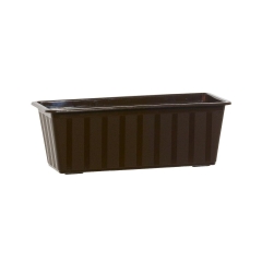 Skrzynka balkonowa 40 x 18 cm plastikowa brązowa AGRO IS400 R222