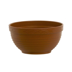 Doniczka plastikowa 22.5 x 22.5 cm brązowa MISA DMS05 R624