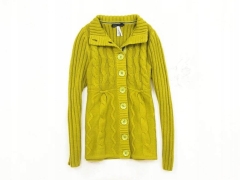 *K Next Womens Sweater Buttons Long Green 44