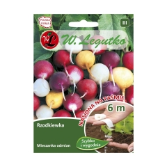 Rzodkiewka mieszanka kulistych nasiona na taśmie 6 m W. Legutko