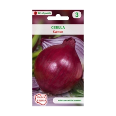 Cebula czerwona KARMEN KULISTE CZERWONE nasiona tradycyjne 2 g W. LEGUTKO