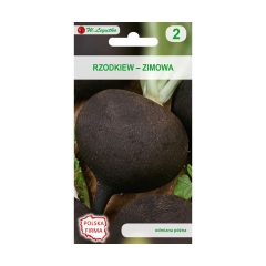 Rzodkiew zimowa RUNDER SCHWARZER nasiona tradycyjne 5 g W. LEGUTKO