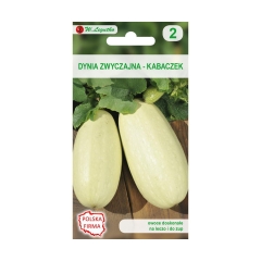 Dynia zwyczajna (Kabaczek) LONG WHITE BUSH 2 nasiona tradycyjne 5 g W. LEGUTKO
