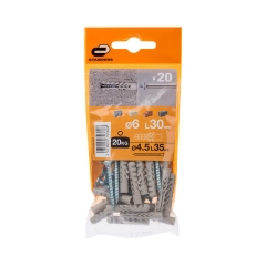 Kołek 6 x 30 mm 20 szt. STANDERS