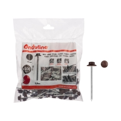 Gwoździe do płyt falistych Czerwone 100 szt.