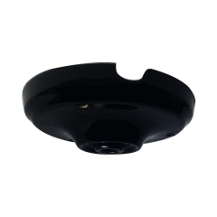 Podsufitka ceramiczna POJEDYNCZA E27 czarna LH0502