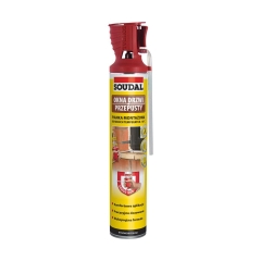 Pianka poliuretanowa z aplikatorem OKNA DRZWI PRZEPUSTY 750 ml SOUDAL