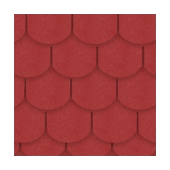 Gont bitumiczny KARPIÓWKA Czerwony 3 m2 IZOLMAT