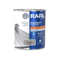 Farba na dach RADACH 0.75 l RAL-7040 Szary okienny RAFIL