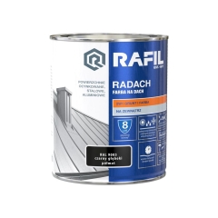 Farba na dach RADACH 0.75 l RAL-9005 Czarny głęboki RAFIL