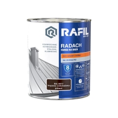 Farba na dach RADACH 0.75 l RAL-8017 Brązowy czekoladowy RAFIL