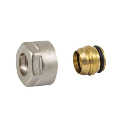 Złączka zaciskowa CU 3/4" X 15MM niklowana 2 szt. EQUATION