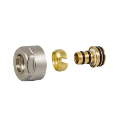 Złączka zaciskowa PEX 3/4" X 16X2 niklowana 2 szt. EQUATION
