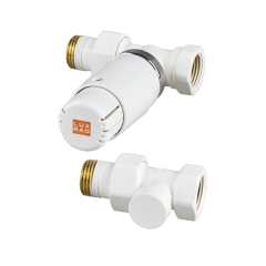 Zestaw termostatyczny PROSTY 1/2" BIAŁY LUXRAD