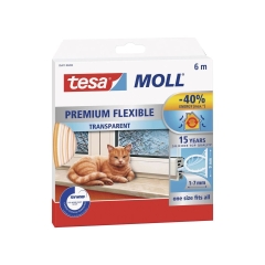Uszczelka do drzwi i okien MOLL Profil Omega 6 m bezbarwna TESA