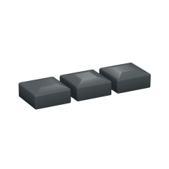 Kapturek do słupka 70 x 70 mm 3 szt. antracytowy POLARGOS