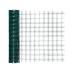Siatka hodowlana zgrzewana 1 x 5 m zielona metalowa powlekana PVC