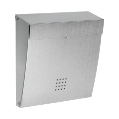 Skrzynka na listy 34 x 35 x 10 cm srebrna A4 STANDERS
