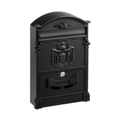 Skrzynka na listy 41 x 25.5 x 9 cm czarna A4 STANDERS