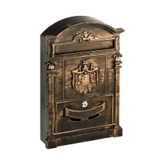 Skrzynka na listy 46.5 x 30 x 9.5 cm mosiądz A4 STANDERS