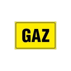 Znak informacyjny GAZ 10 x 15 cm